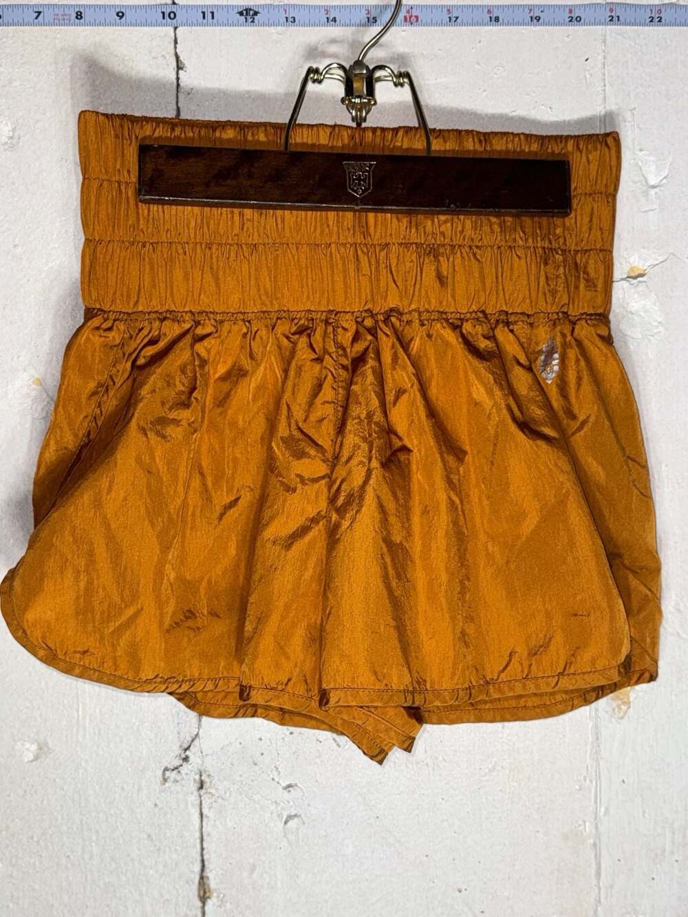 FP Movement Free People The Way Home High-Rise Shorts in Copper Orange